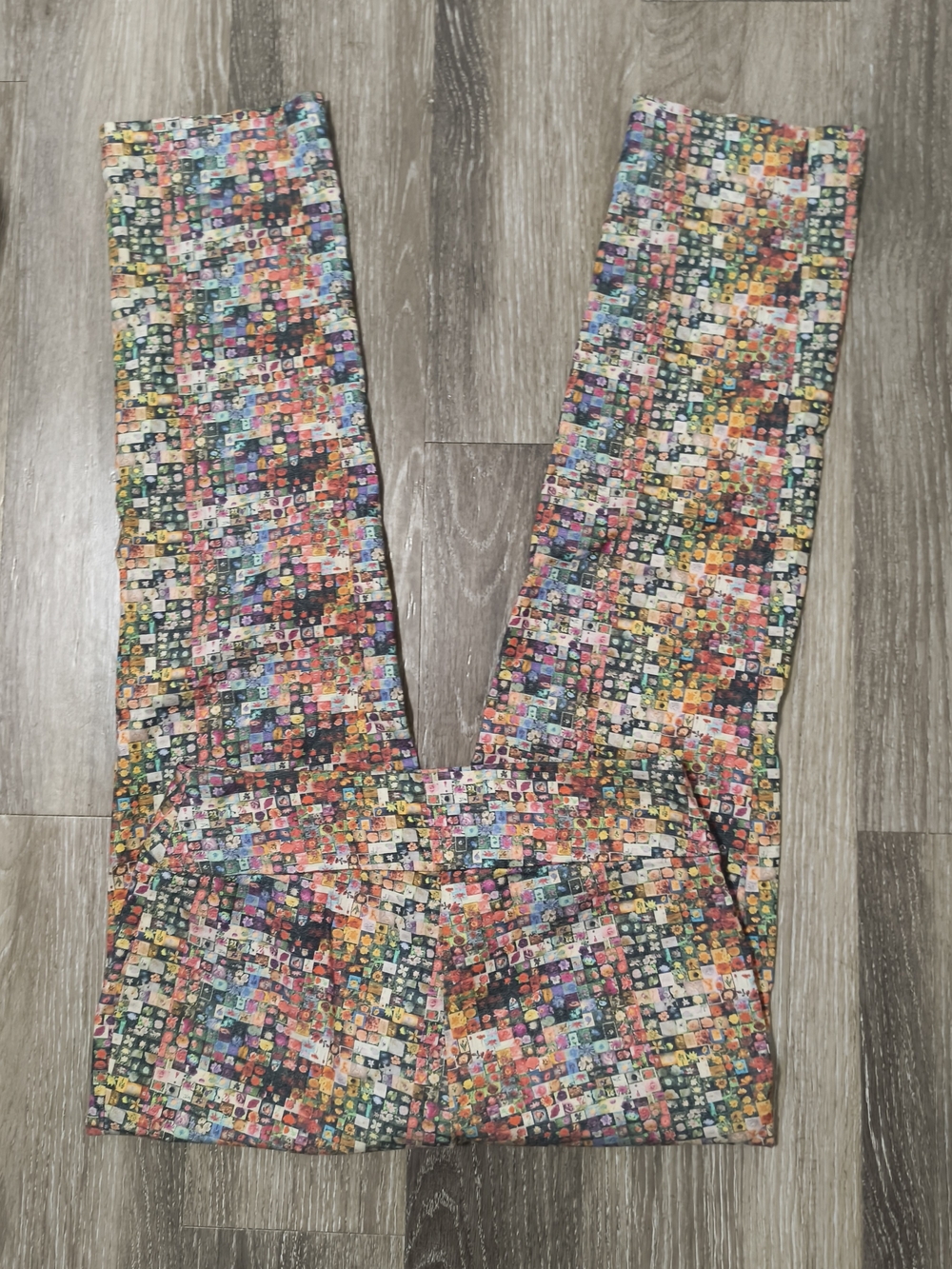 Lisette Micro Mosaic Floral Pants Size 6